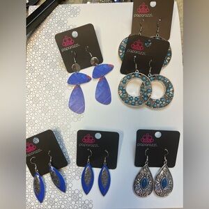 Blue paparazzi earrings